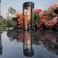 ZNICZ SOLARNY LED LAMPION NA GRÓB STATUETKA NA CMENTARZ Z KRZYŻEM