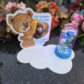 ZNICZ LAMPION NA GRÓB dla CHŁOPCA DZIECKA statuetka na cmentarz  LED