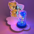 ZNICZ LAMPION NA GRÓB dla CHŁOPCA DZIECKA statuetka na cmentarz  LED