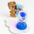 ZNICZ LAMPION NA GRÓB dla CHŁOPCA DZIECKA statuetka na cmentarz  LED