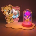 ZNICZ LAMPION NA GRÓB dla DZIEWCZYNKI DZIECKA statuetka na cmentarz  LED