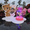 ZNICZ LAMPION NA GRÓB dla DZIEWCZYNKI DZIECKA statuetka na cmentarz  LED