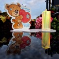 ZNICZ LAMPION NA GRÓB dla CHŁOPCA DZIECKA statuetka na cmentarz  LED