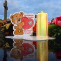 ZNICZ LAMPION NA GRÓB dla DZIEWCZYNKI  DZIECKA statuetka na cmentarz  LED