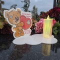 ZNICZ LAMPION NA GRÓB dla DZIEWCZYNKI  DZIECKA statuetka na cmentarz  LED