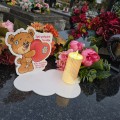 ZNICZ LAMPION NA GRÓB dla DZIEWCZYNKI  DZIECKA statuetka na cmentarz  LED