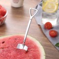 ŁYŻKA ŁYŻECZKA DESEROWA Srebrna Łopatka Łopata Do Deserów Arbuza Kawy 15cm