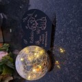 ZNICZ SOLARNY LED dla Psa/Kota statuetka serce  grawer IMIĘ  lampka 3D