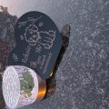 ZNICZ SOLARNY LED dla Psa/Kota statuetka serce  grawer IMIĘ  lampka 3D
