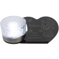 ZNICZ SOLARNY LED dla Psa/Kota statuetka serce  grawer IMIĘ  lampka 3D