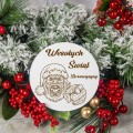Podkładka pod kubek drewniana ZESTAW PODKŁADKI na STÓŁ OBRUS białe 6SZT