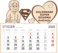 KALENDARZ NA DZIEŃ DZIADKA ŚCIENNY WISZĄCY NA PREZENT NOWY ROK