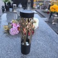 Znicz solarny LED lampion NA GRÓB cmentarz ZŁOTE DRZEWO wieczne duży