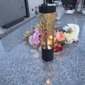 Znicz solarny LED lampion NA GRÓB cmentarz ZŁOTE DRZEWO wieczne duży