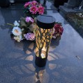 Znicz solarny LED lampion NA GRÓB cmentarz ZŁOTE DRZEWO wieczne duży