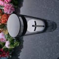 ZNICZ solarny LED lampion na grób STATUETKA na cmentarz z KRZYŻEM