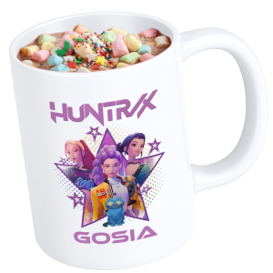 KUBEK Z NADRUKIEM KPOP DEMON HUNTERS HUNTRIX ŁOWCZYNIE DEMONÓW Z IMIENIEM