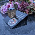 Solarny znicz LED STATUETKA NA CMENTARZ GRÓB DUŻA wieczna lampka nagrobna