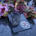 Solarny znicz LED STATUETKA NA CMENTARZ GRÓB DUŻA wieczna lampka nagrobna