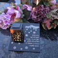 Solarny znicz LED STATUETKA NA CMENTARZ GRÓB DUŻA wieczna lampka nagrobna