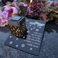 Solarny znicz LED STATUETKA NA CMENTARZ GRÓB DUŻA wieczna lampka nagrobna