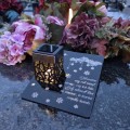 Solarny znicz LED STATUETKA NA CMENTARZ GRÓB DUŻA wieczna lampka nagrobna