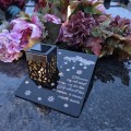 Solarny znicz LED STATUETKA NA CMENTARZ GRÓB DUŻA wieczna lampka nagrobna