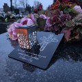 Solarny znicz LED STATUETKA NA CMENTARZ GRÓB DUŻA wieczna lampka nagrobna