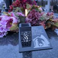 Solarny znicz LED STATUETKA NA CMENTARZ GRÓB DUŻA wieczna lampka nagrobna