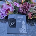 Solarny znicz LED STATUETKA NA CMENTARZ GRÓB DUŻA wieczna lampka nagrobna