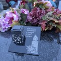 Solarny znicz LED STATUETKA NA CMENTARZ GRÓB DUŻA wieczna lampka nagrobna