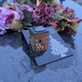 Solarny znicz LED STATUETKA NA CMENTARZ GRÓB DUŻA wieczna lampka nagrobna