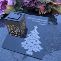 Solarny znicz LED STATUETKA NA CMENTARZ GRÓB DUŻA wieczna lampka nagrobna