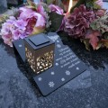 Solarny znicz LED STATUETKA NA CMENTARZ GRÓB DUŻA wieczna lampka nagrobna