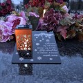 Solarny znicz LED STATUETKA NA CMENTARZ GRÓB DUŻA wieczna lampka nagrobna