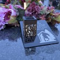 Solarny znicz LED STATUETKA NA CMENTARZ GRÓB DUŻA wieczna lampka nagrobna