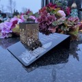 Solarny znicz LED STATUETKA NA CMENTARZ GRÓB DUŻA wieczna lampka nagrobna