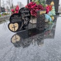 Znicz solarny  LED STATUETKA NA CMENTARZ GRÓB DUŻA wieczna lampka nagrobna