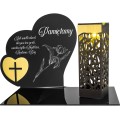 Znicz solarny  LED STATUETKA NA CMENTARZ GRÓB DUŻA wieczna lampka nagrobna