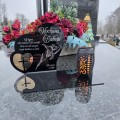 Znicz solarny  LED STATUETKA NA CMENTARZ GRÓB DUŻA wieczna lampka nagrobna