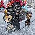 Znicz solarny  LED STATUETKA NA CMENTARZ GRÓB DUŻA wieczna lampka nagrobna