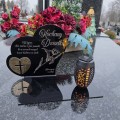 Znicz solarny  LED STATUETKA NA CMENTARZ GRÓB DUŻA wieczna lampka nagrobna