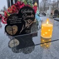 Znicz LED STATUETKA NA CMENTARZ GRÓB DUŻA wieczna lampka nagrobna lampion