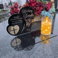 Znicz LED STATUETKA NA CMENTARZ GRÓB DUŻA wieczna lampka nagrobna lampion