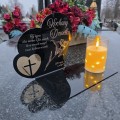 Znicz LED STATUETKA NA CMENTARZ GRÓB DUŻA wieczna lampka nagrobna lampion