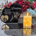 Znicz LED STATUETKA NA CMENTARZ GRÓB DUŻA wieczna lampka nagrobna lampion