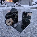 Znicz Kochany Dziadek LED Statuetka Pamięci Duży Lampion Grób DZIEŃ DZIADKA