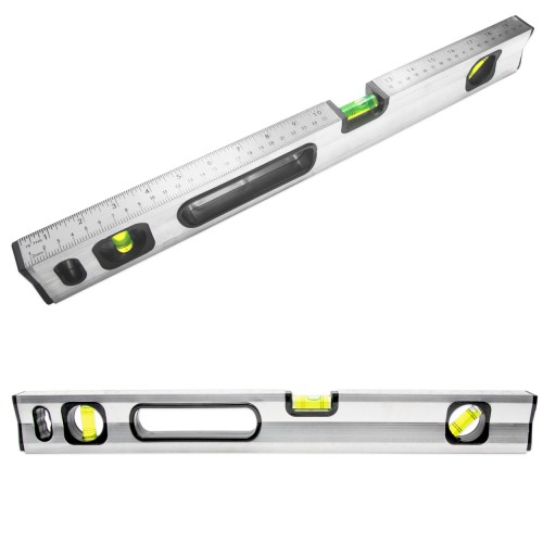 POZIOMICA 40CM 400MM ALUMINIOWA Z MAGNESEM WYMIARAMI 3 LIBELKI