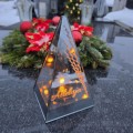 ZNICZ LED efekt płomienia LAMPION na GRÓB cmentarz WIELKANOC BAZIE