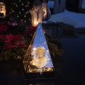 Znicz LED Piramida 20cm PERSONALIZOWANY grawer ZDJĘCIE Babcia Dziadek